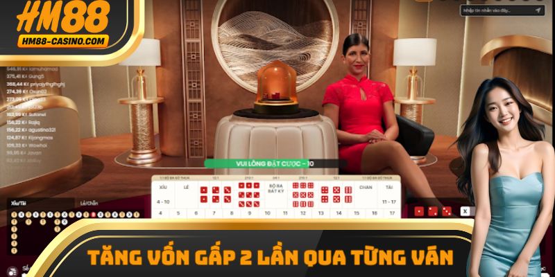 Gấp thếp là tăng vốn gấp 2 sau mỗi ván game